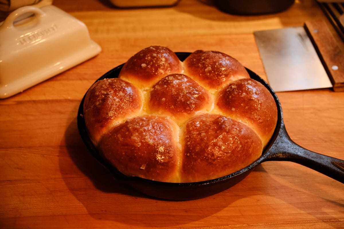 Cast Iron Dinner Rolls with Video!